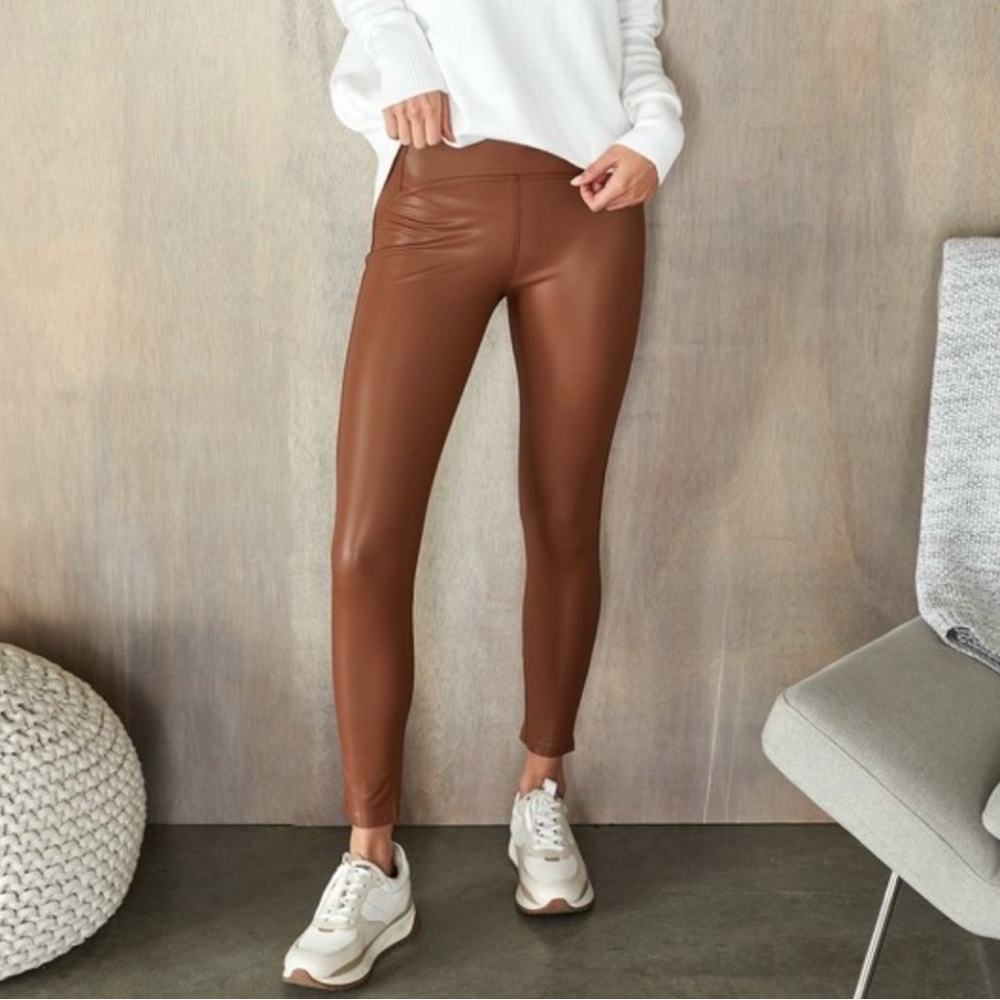 VENTI6 Faux Leather Pants - Picture 1 of 15